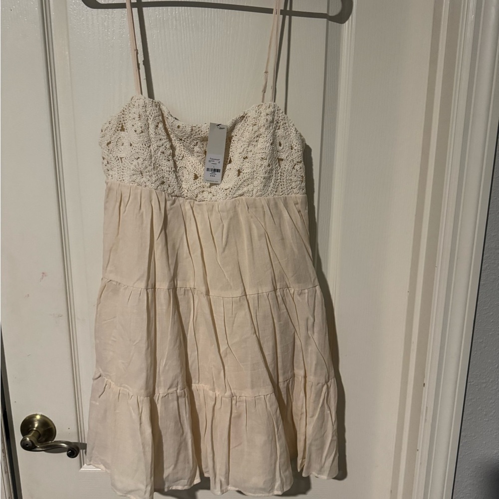 Francesca's Collections Cream Mini Dress